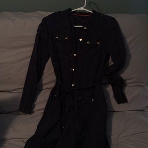 Tommy Hilfiger navy blue shirt dress